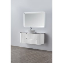 Curved Fluted Wall Hung Vanity 1200